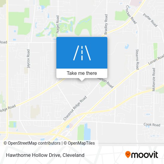 Hawthorne Hollow Drive map