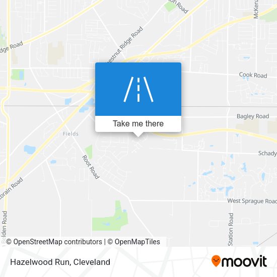 Mapa de Hazelwood Run