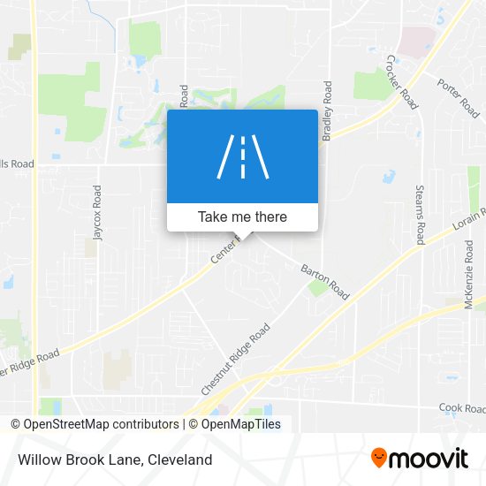 Willow Brook Lane map