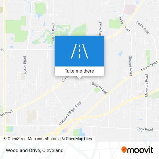 Woodland Drive map