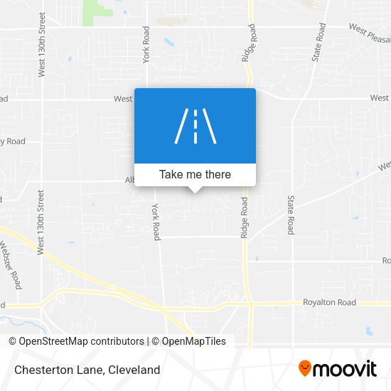 Mapa de Chesterton Lane