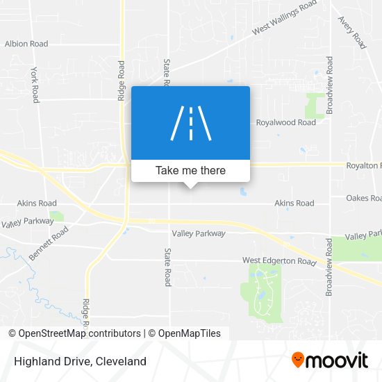 Mapa de Highland Drive