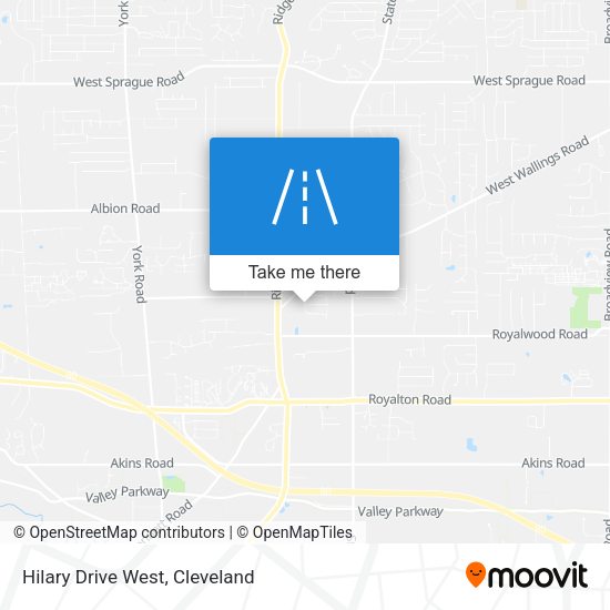 Hilary Drive West map