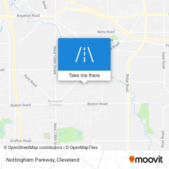 Nottingham Parkway map