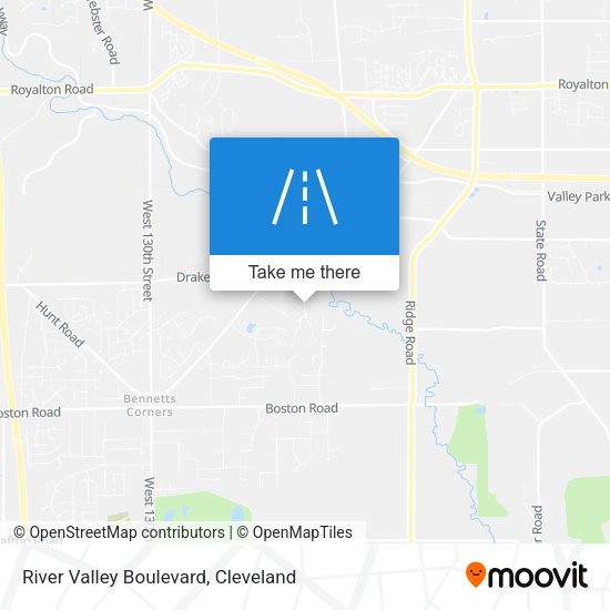 River Valley Boulevard map