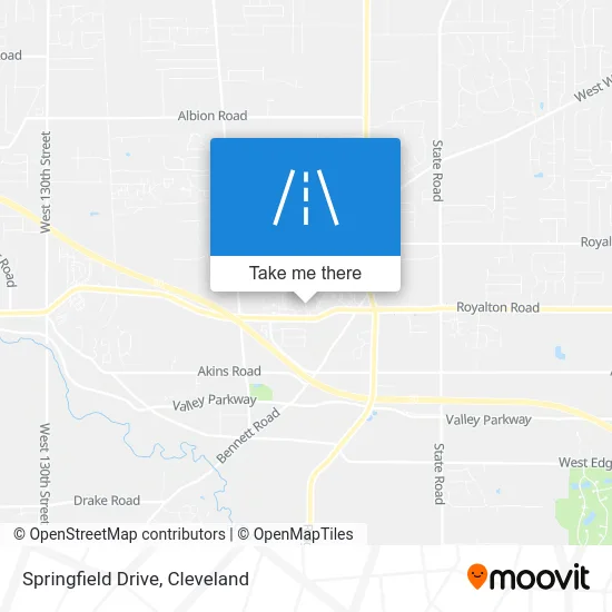 Springfield Drive map