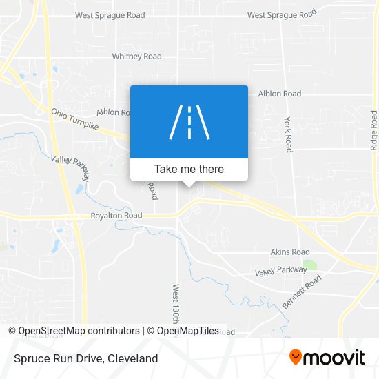 Mapa de Spruce Run Drive