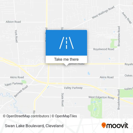 Mapa de Swan Lake Boulevard