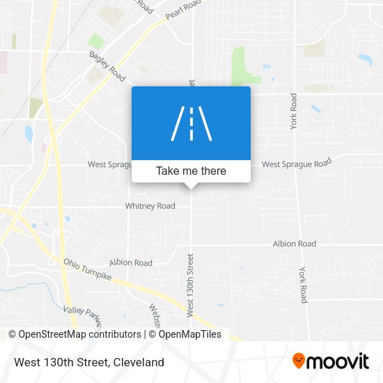 West 130th Street map