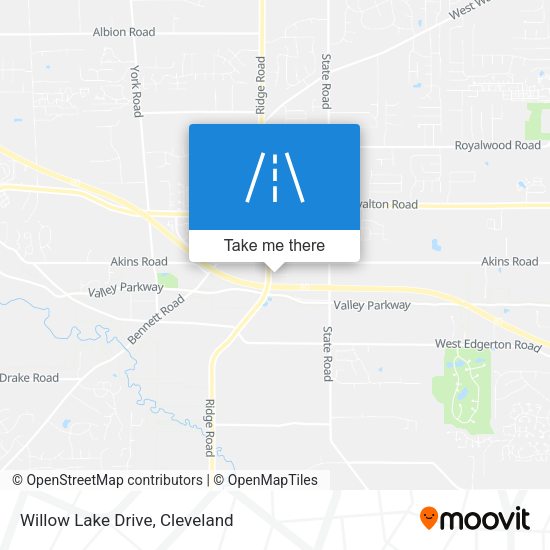 Willow Lake Drive map