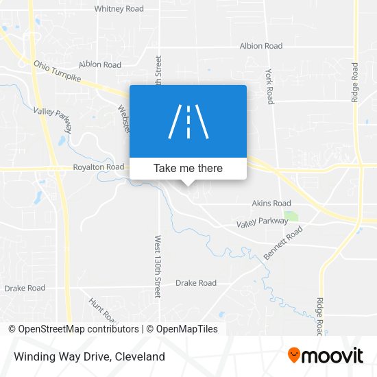 Winding Way Drive map
