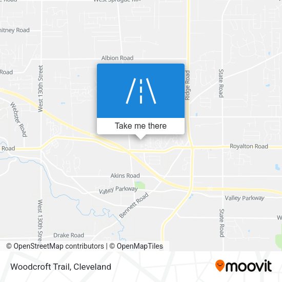 Mapa de Woodcroft Trail