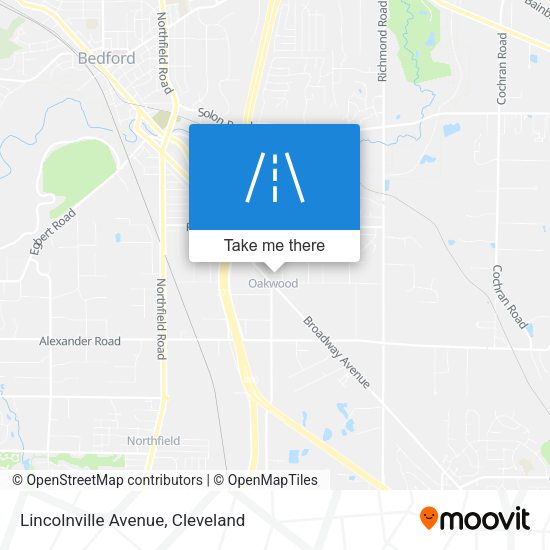 Mapa de Lincolnville Avenue