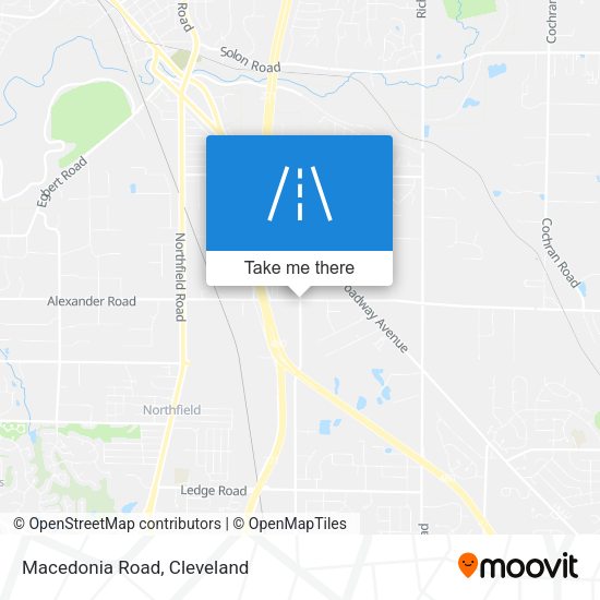Mapa de Macedonia Road