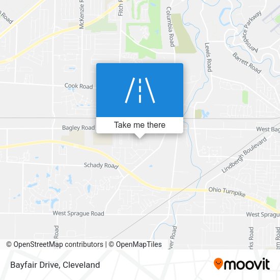 Bayfair Drive map