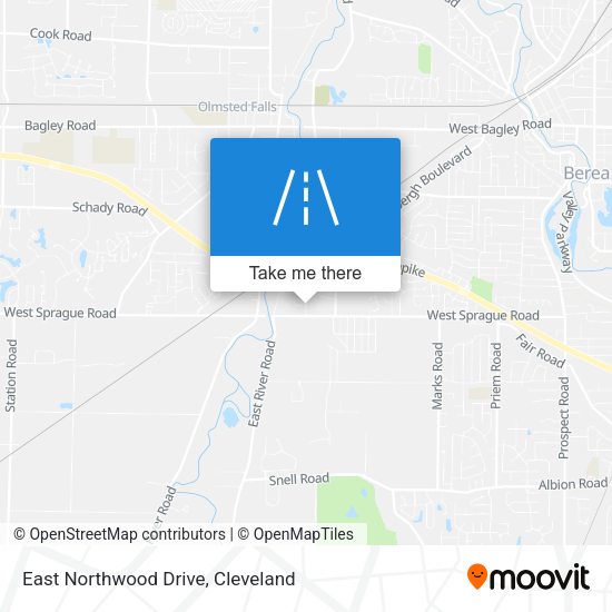 East Northwood Drive map