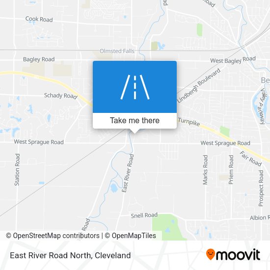 East River Road North map