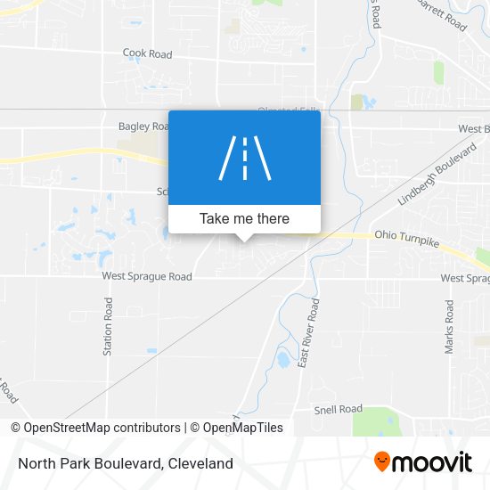 North Park Boulevard map