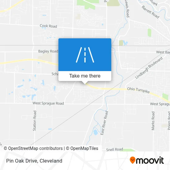 Pin Oak Drive map