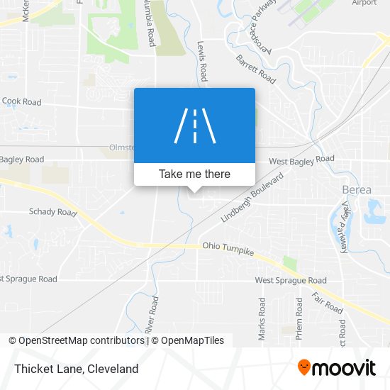 Thicket Lane map