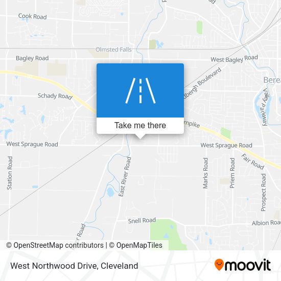 West Northwood Drive map
