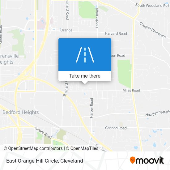 East Orange Hill Circle map