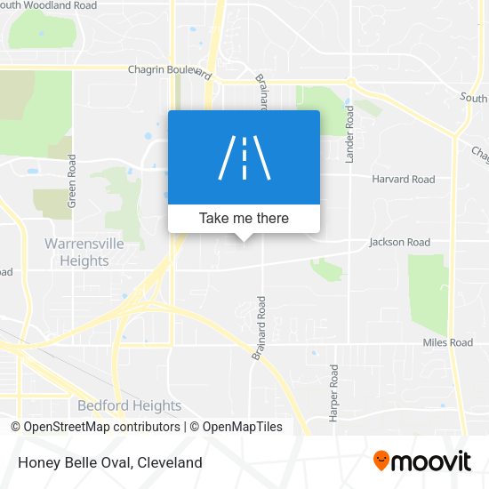 Honey Belle Oval map