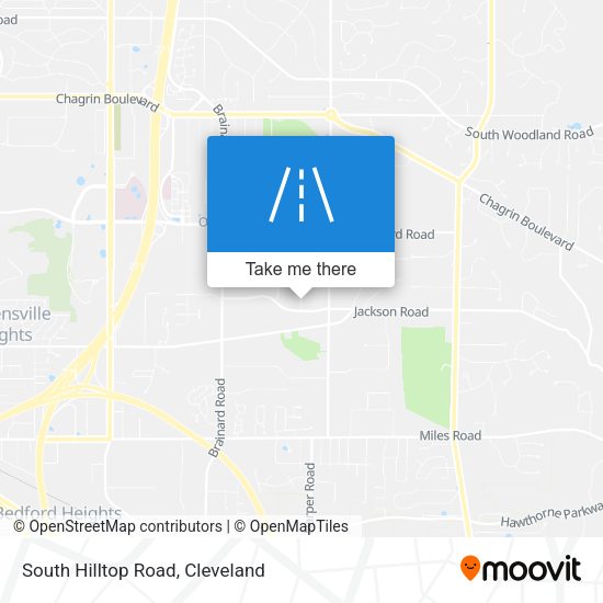 South Hilltop Road map