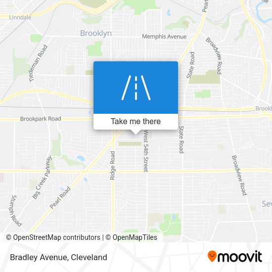 Mapa de Bradley Avenue