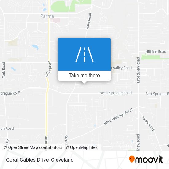 Mapa de Coral Gables Drive