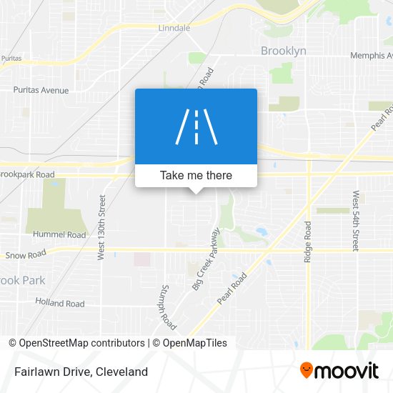 Mapa de Fairlawn Drive