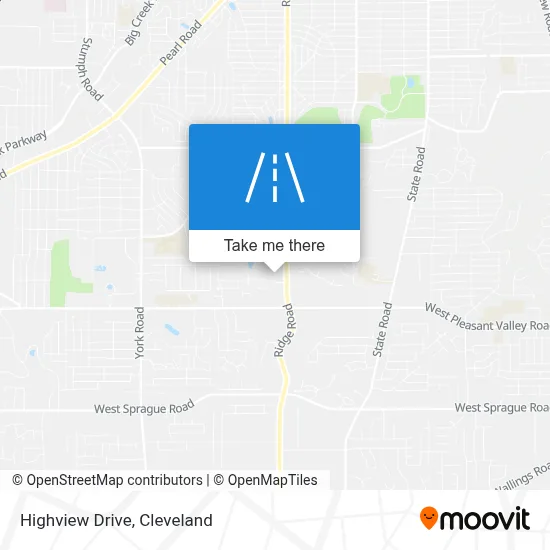 Highview Drive map