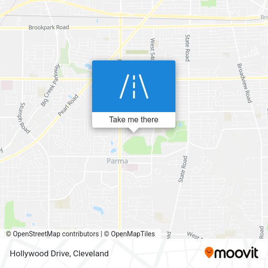 Mapa de Hollywood Drive