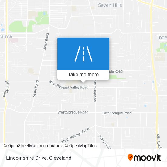 Lincolnshire Drive map