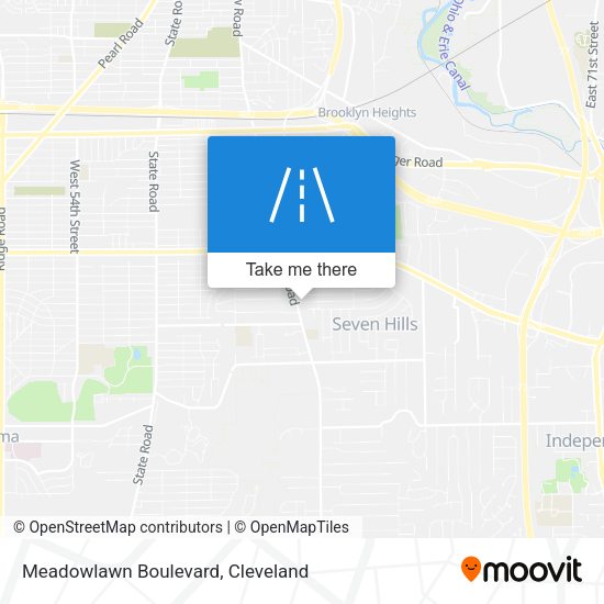 Mapa de Meadowlawn Boulevard