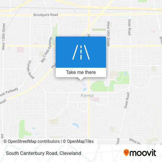 South Canterbury Road map