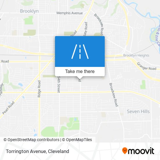 Torrington Avenue map