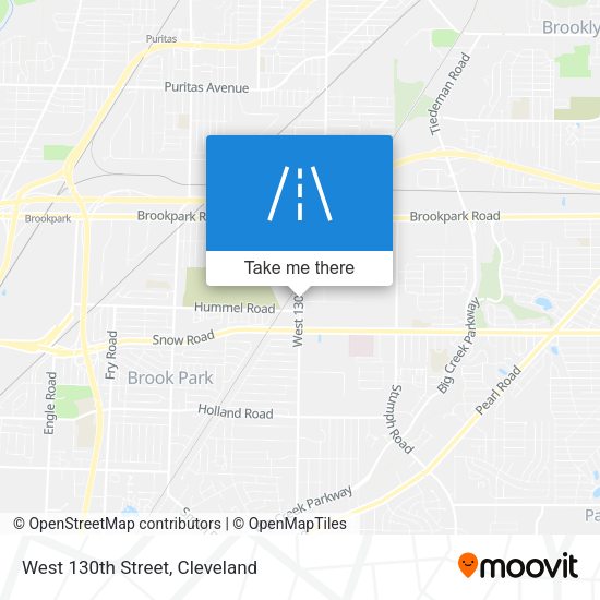 Mapa de West 130th Street