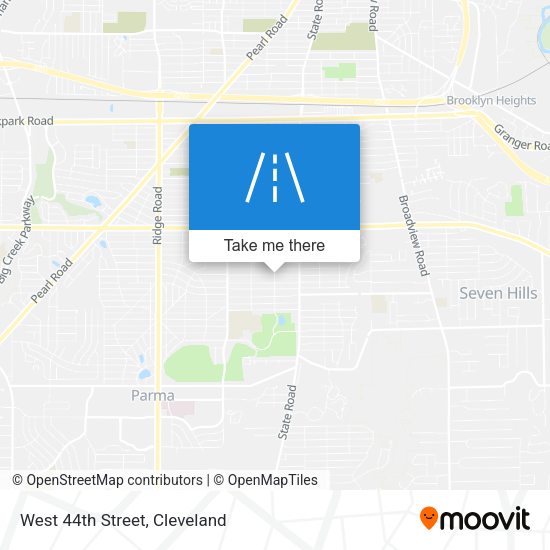 Mapa de West 44th Street