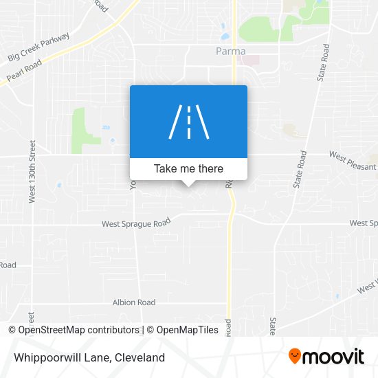 Whippoorwill Lane map