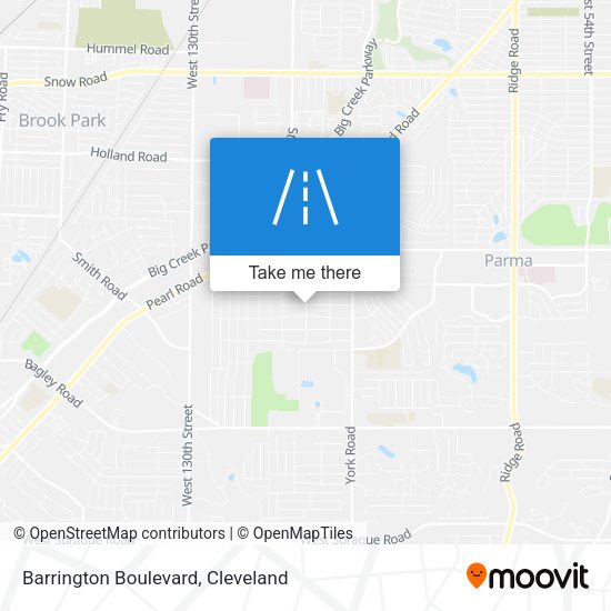 Barrington Boulevard map