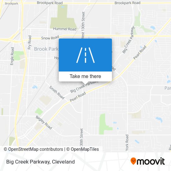 Mapa de Big Creek Parkway