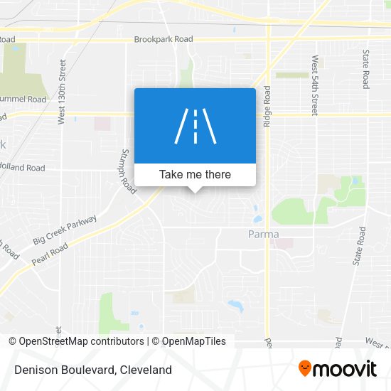 Mapa de Denison Boulevard