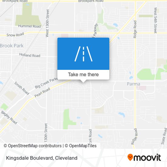 Kingsdale Boulevard map