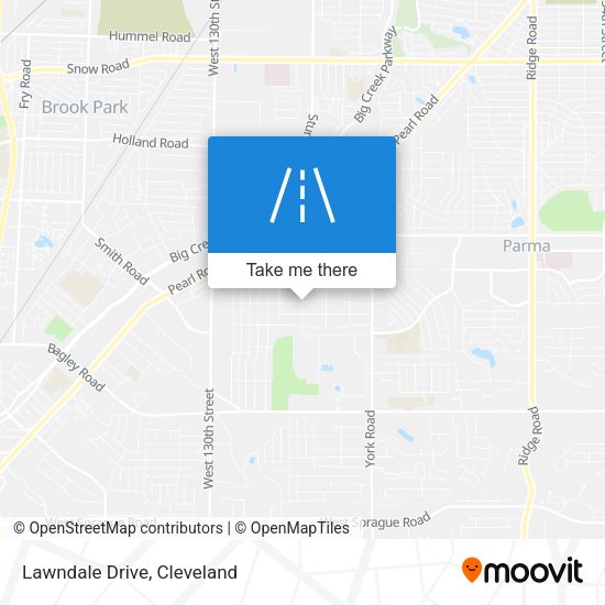 Mapa de Lawndale Drive