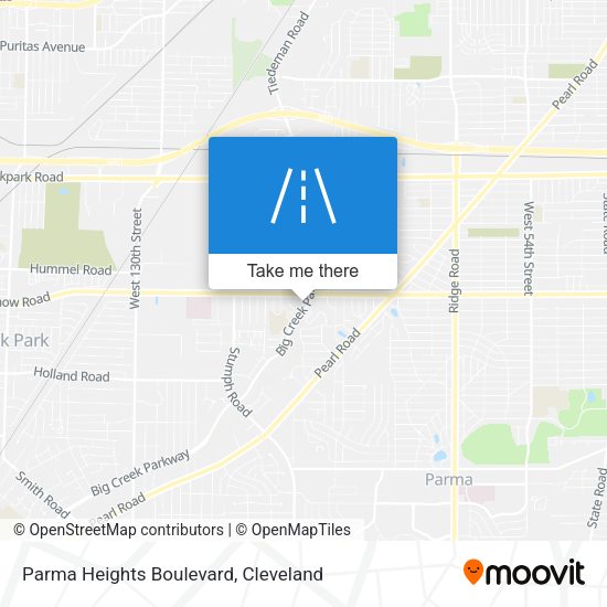 Parma Heights Boulevard map