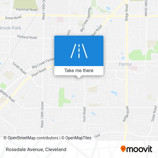 Mapa de Rosedale Avenue