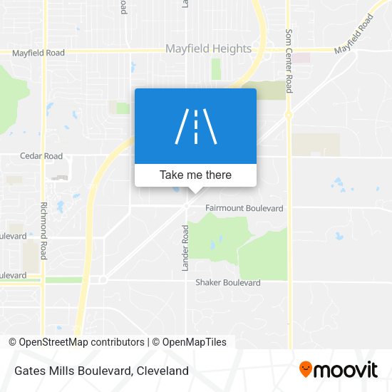 Gates Mills Boulevard map