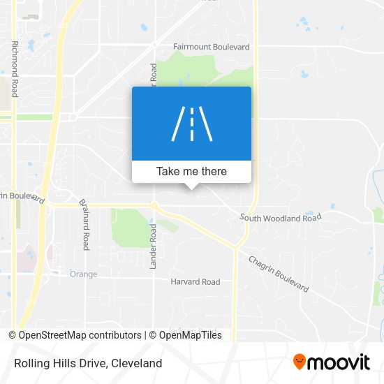 Rolling Hills Drive map