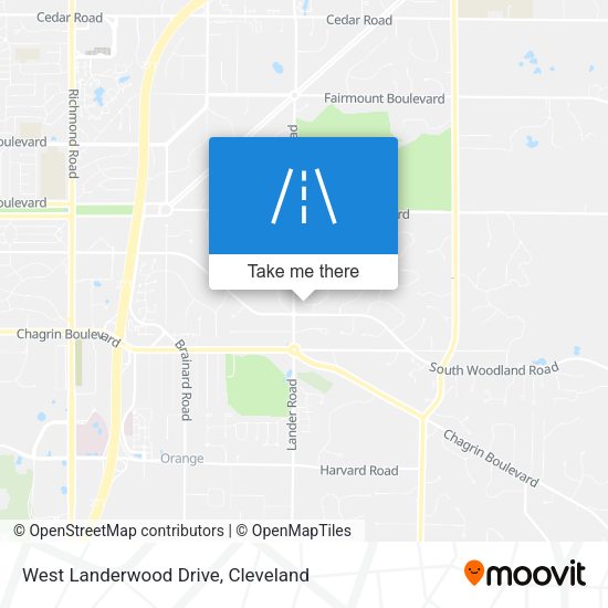 West Landerwood Drive map